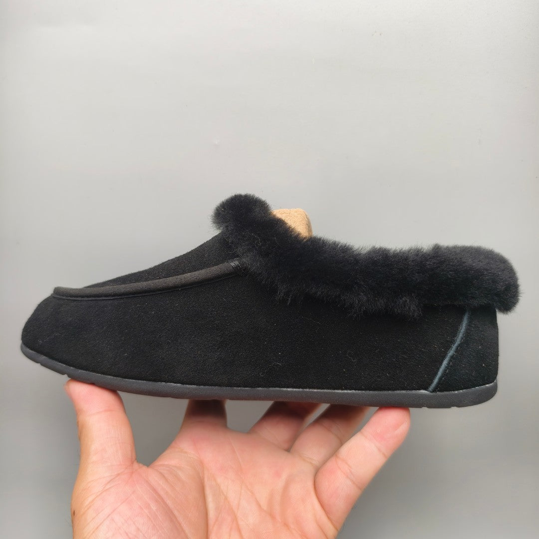 Black Slip-On House Shoes | 1391
