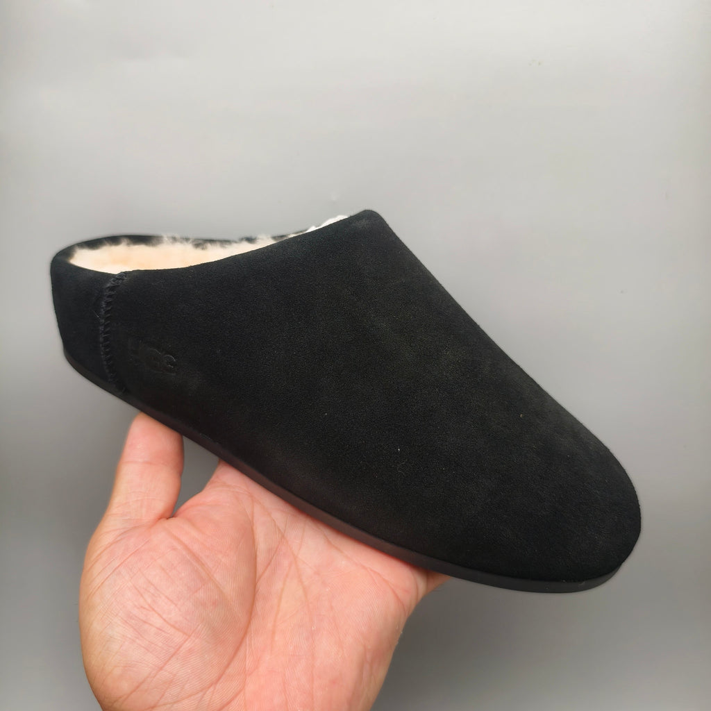 Black Slip-On House Shoes | 1390