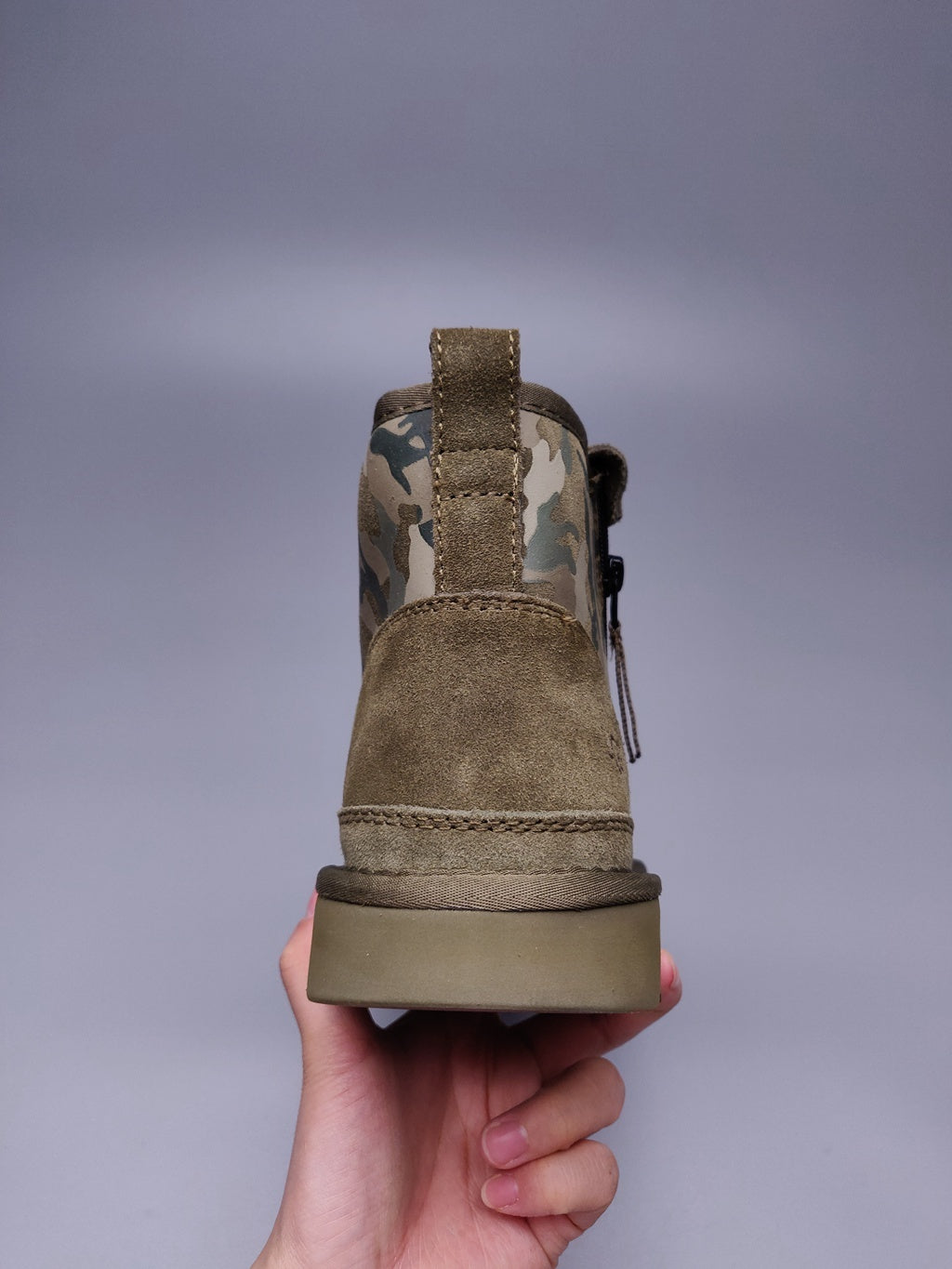 Army Green Men's Colorblock Camouflage Casual Shoes | 4193