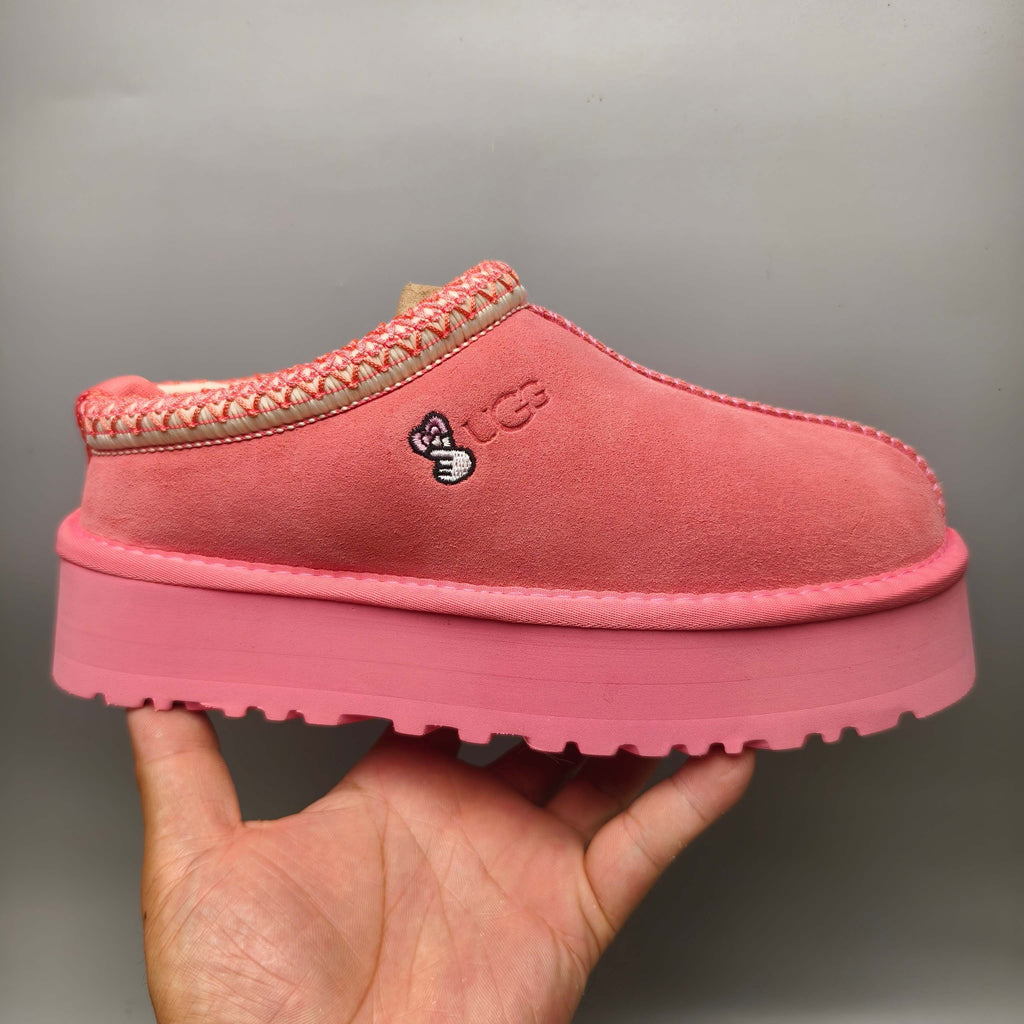 Fuchsia Folk-Inspired Platform Casual Shoes | 2553 / 2130