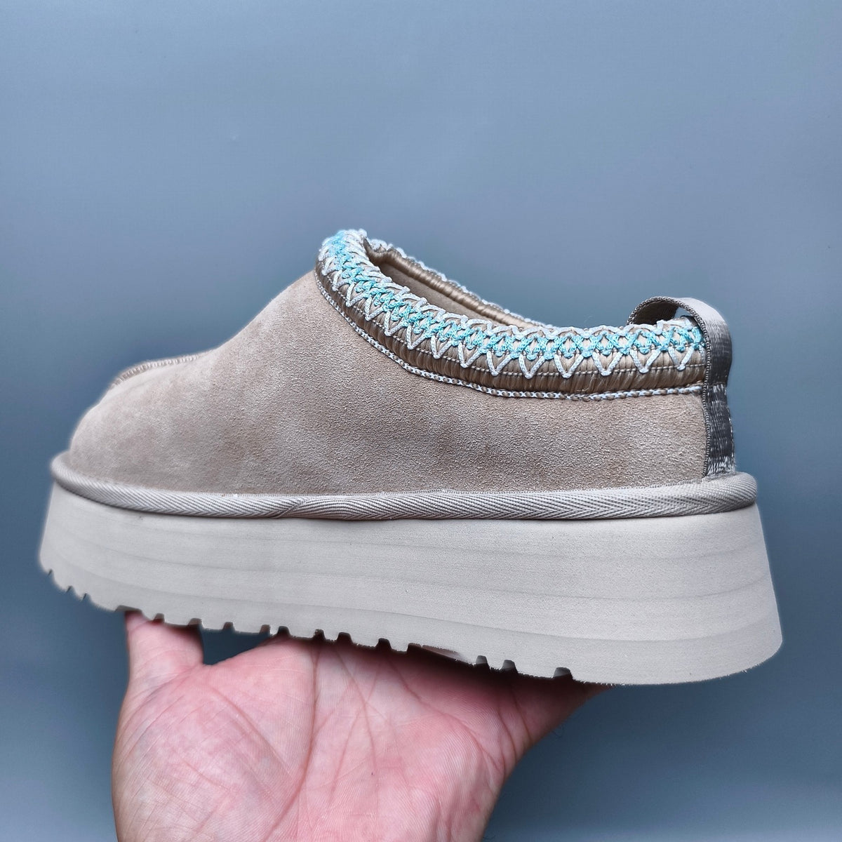 Beige Folk-Inspired Platform Casual Shoes | 2553 / 2130