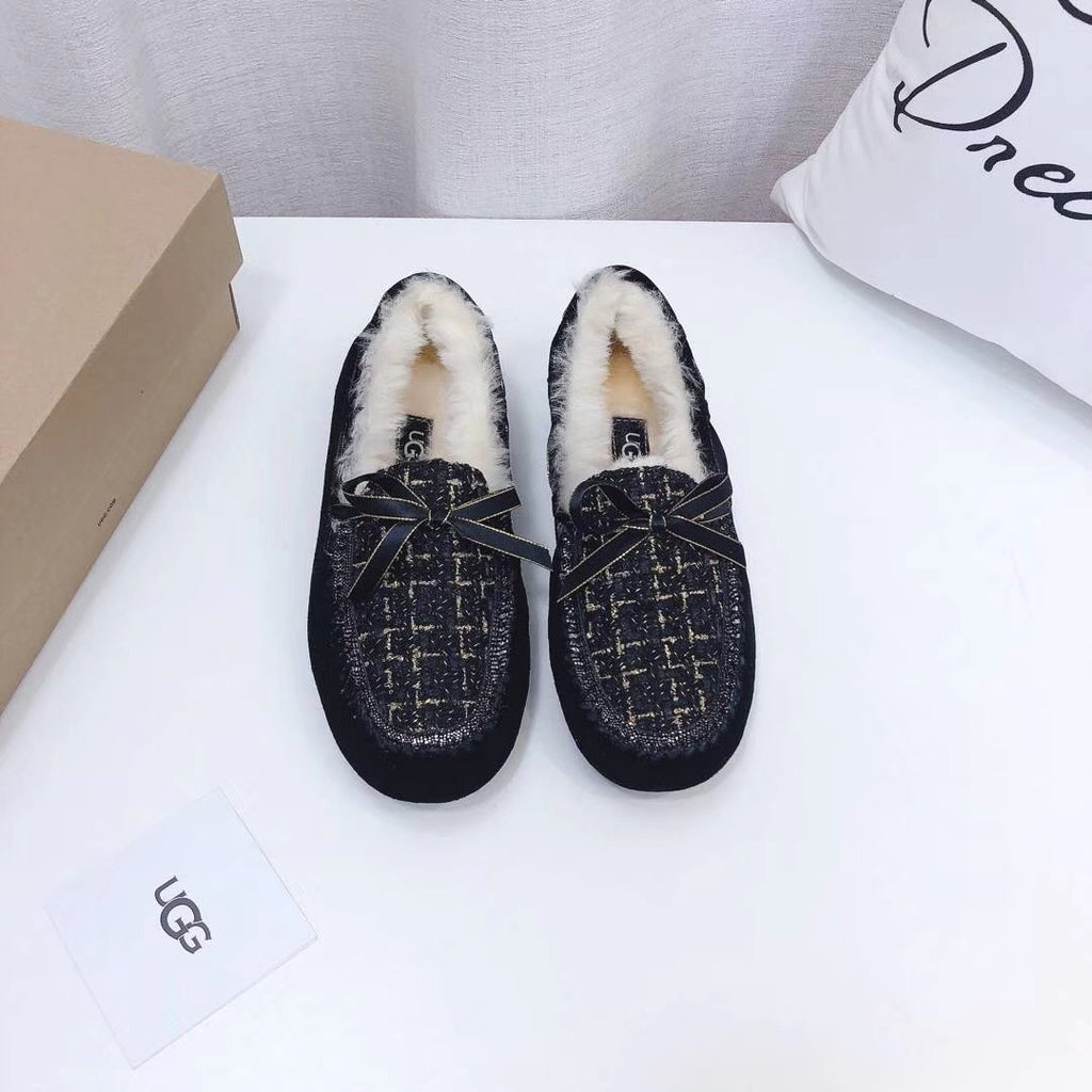 Black Elegant Driving-Style Loafers | 5623