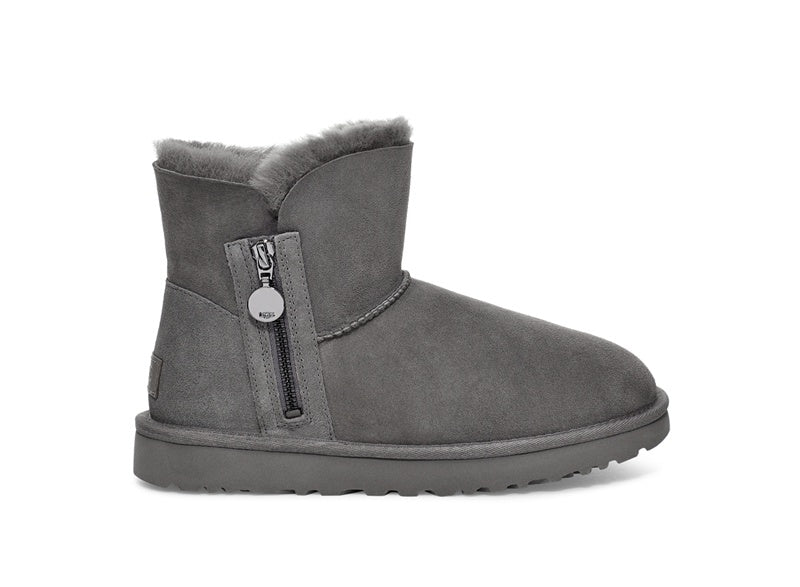 Grey Side-Zip Ankle Boots | 2481