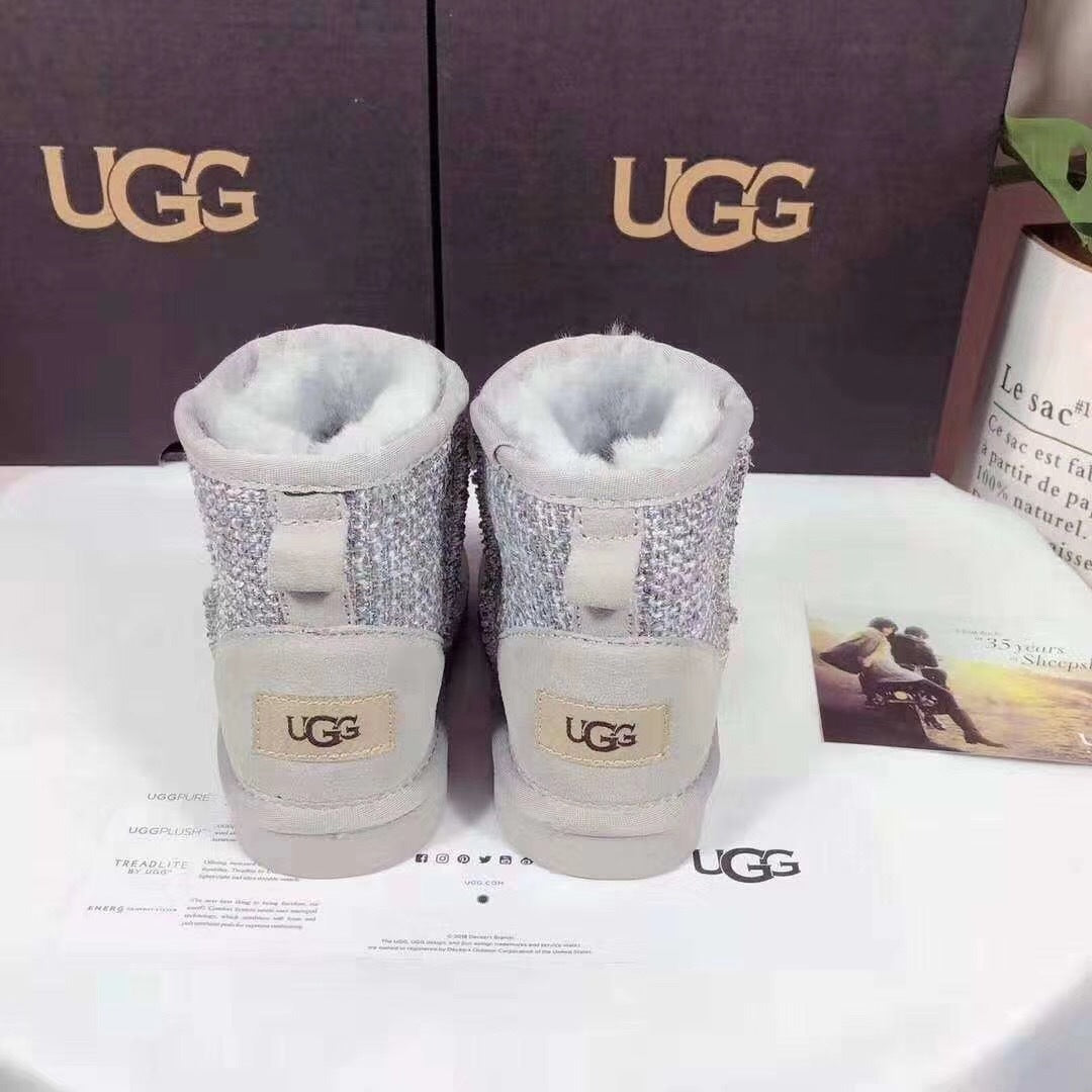 Grey Kids' Chic Winter Boots | 5854