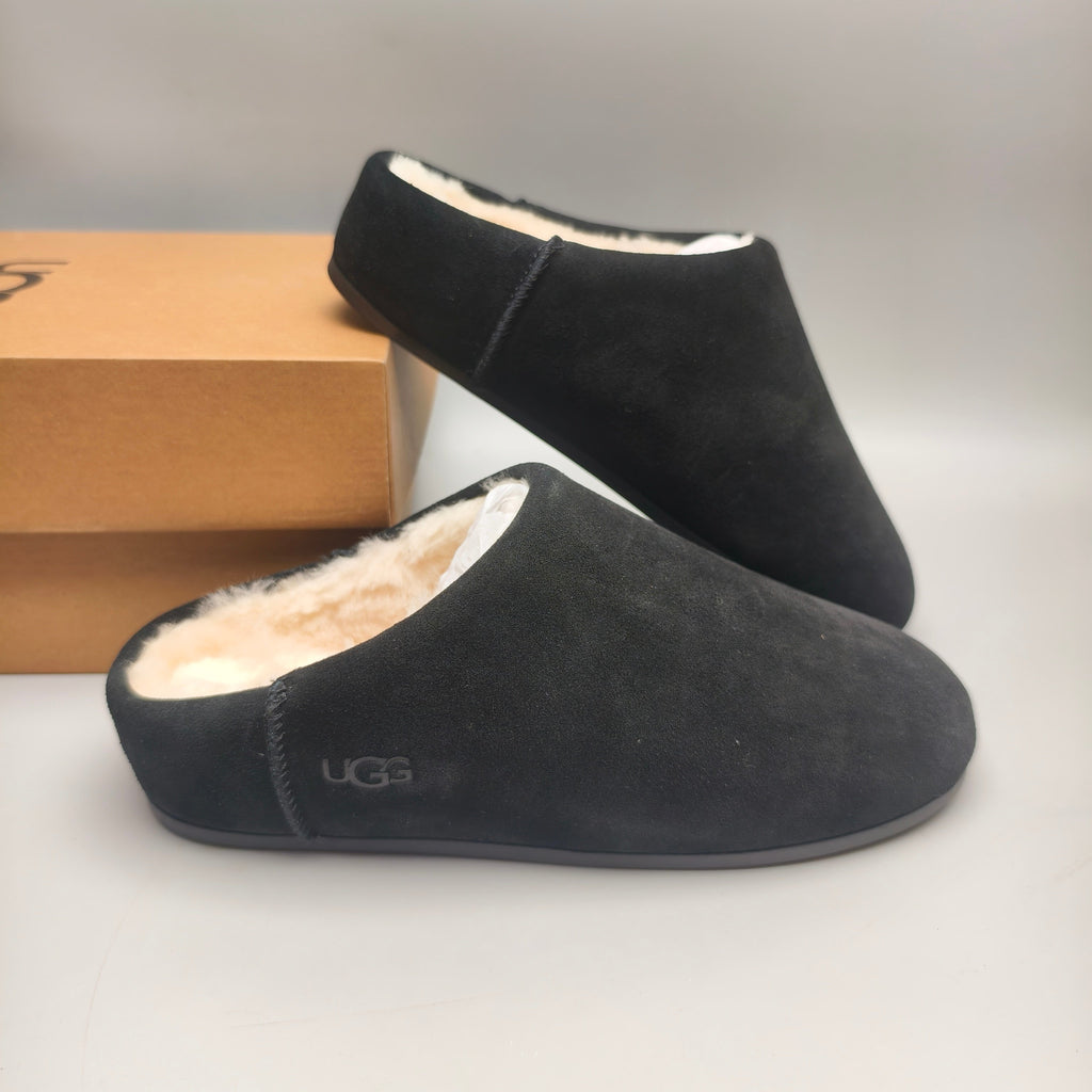 Black Slip-On House Shoes | 1390