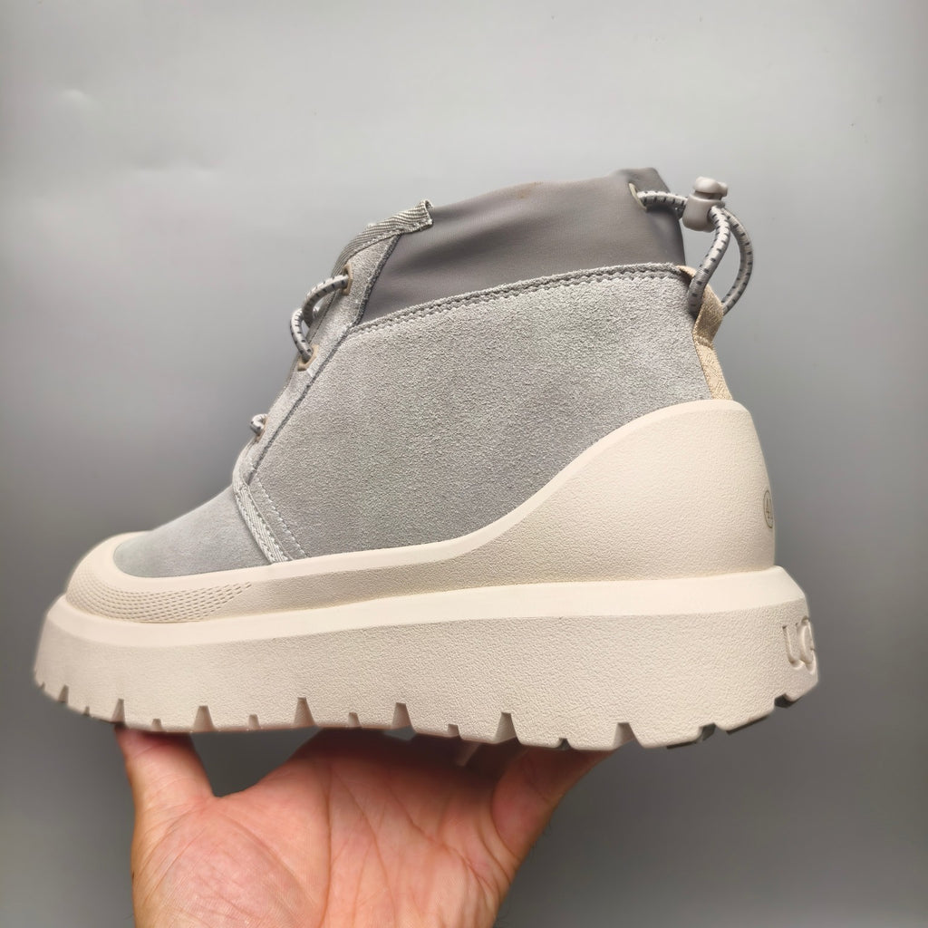 Light Grey High-Top Casual Shoes | 3991