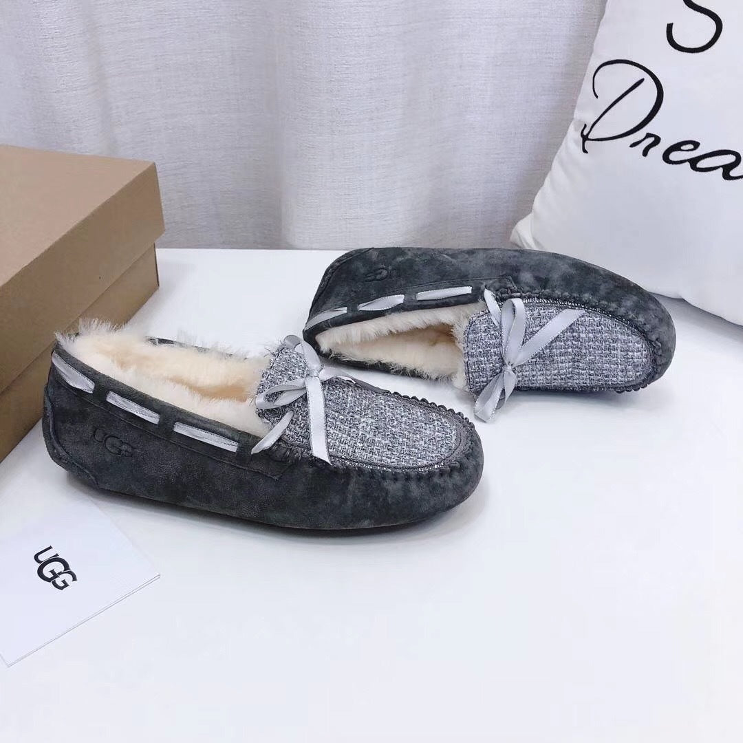 Grey Elegant Driving-Style Loafers | 5623