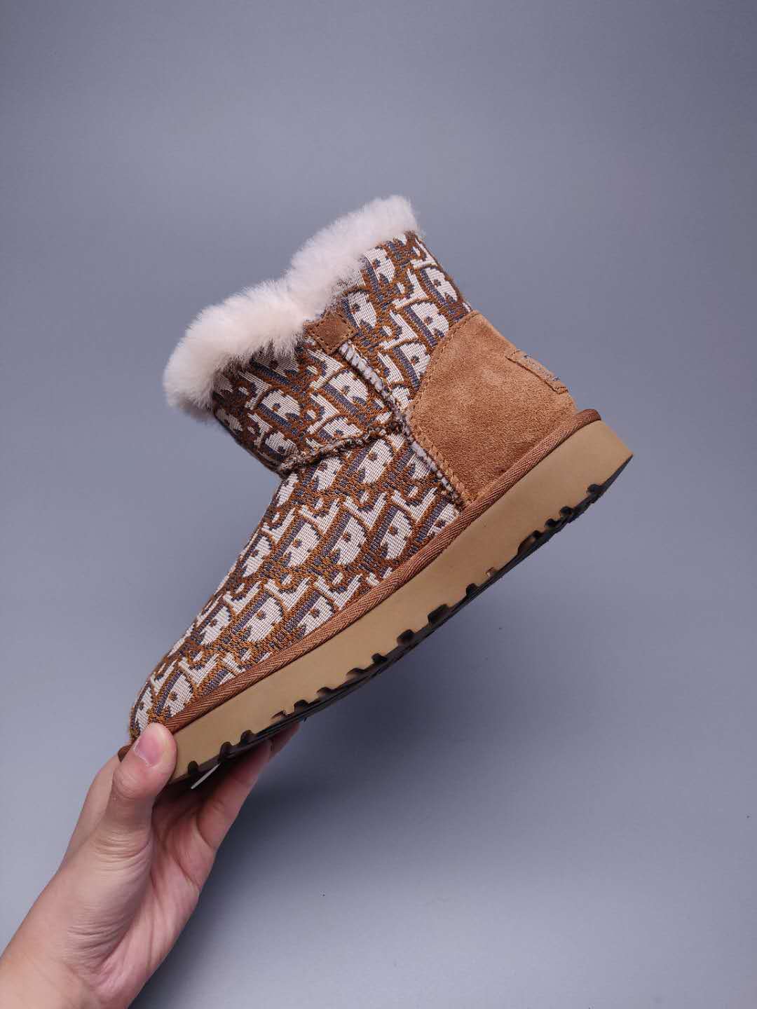 Chestnut Fabric-Textured Casual Footwear | 6554