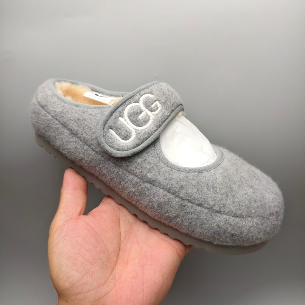 Grey Ultra-Light Mary Jane Casual Shoes | 5097