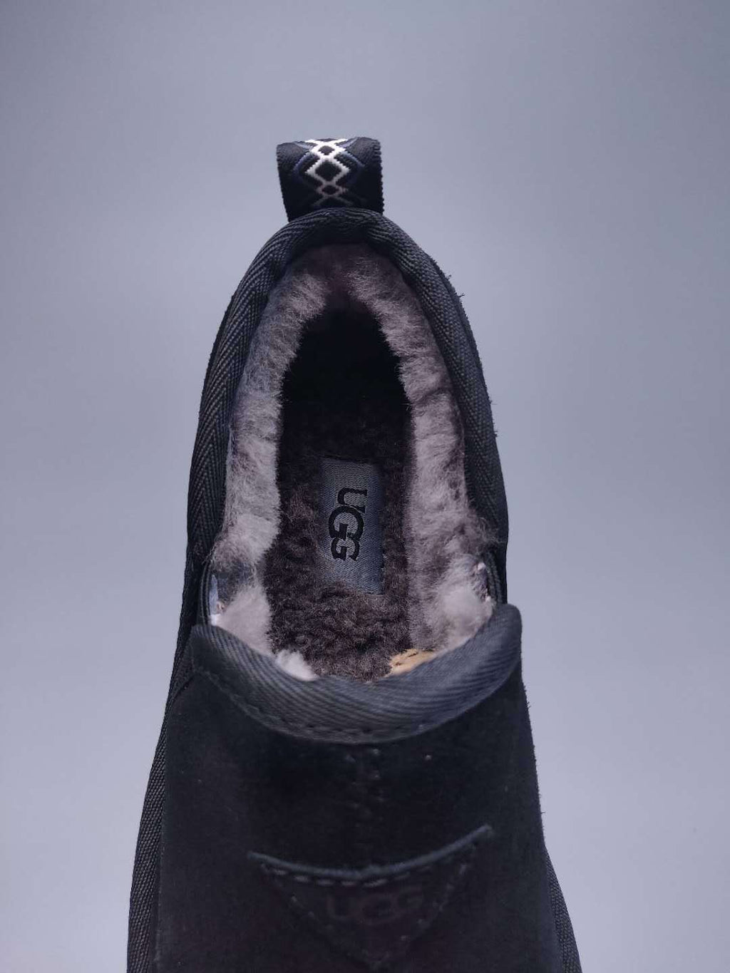 Black Men's Low-Top Slip-On Casual Shoes | 3455