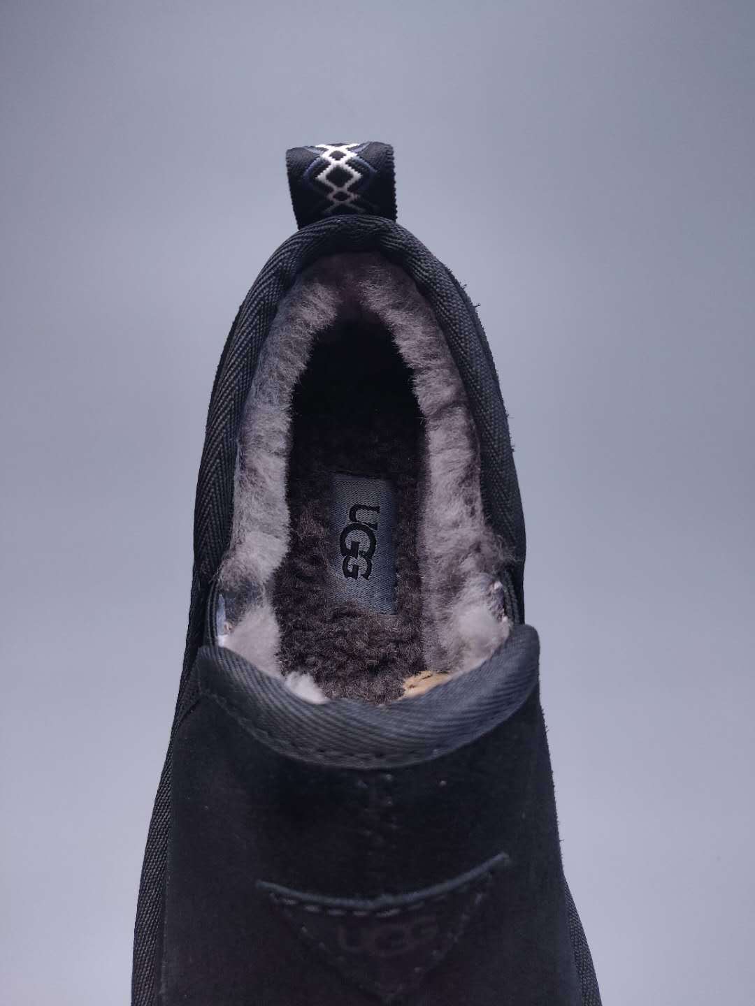 Black Men's Low-Top Slip-On Casual Shoes | 3455