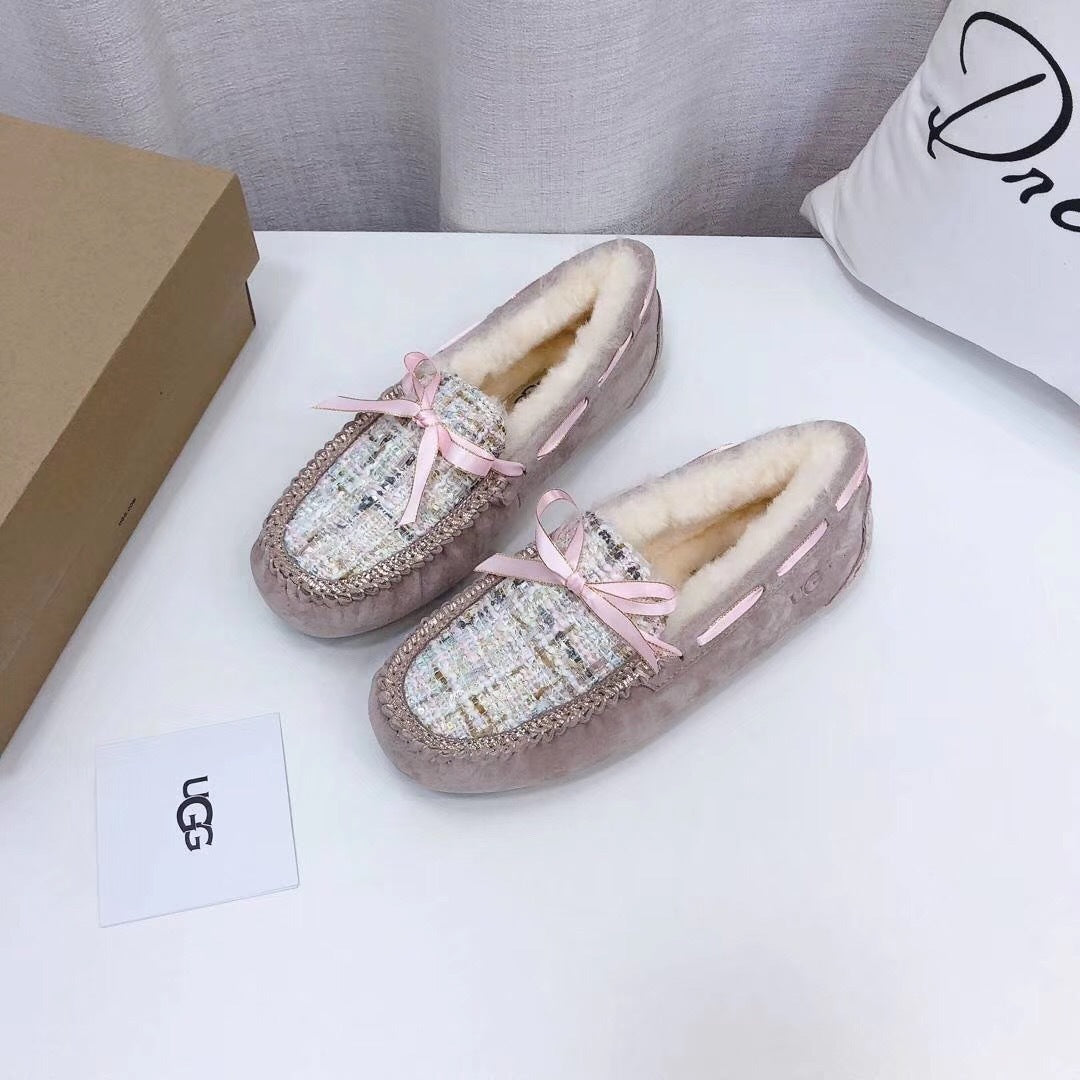 Dusk Pink Elegant Driving-Style Loafers | 5623