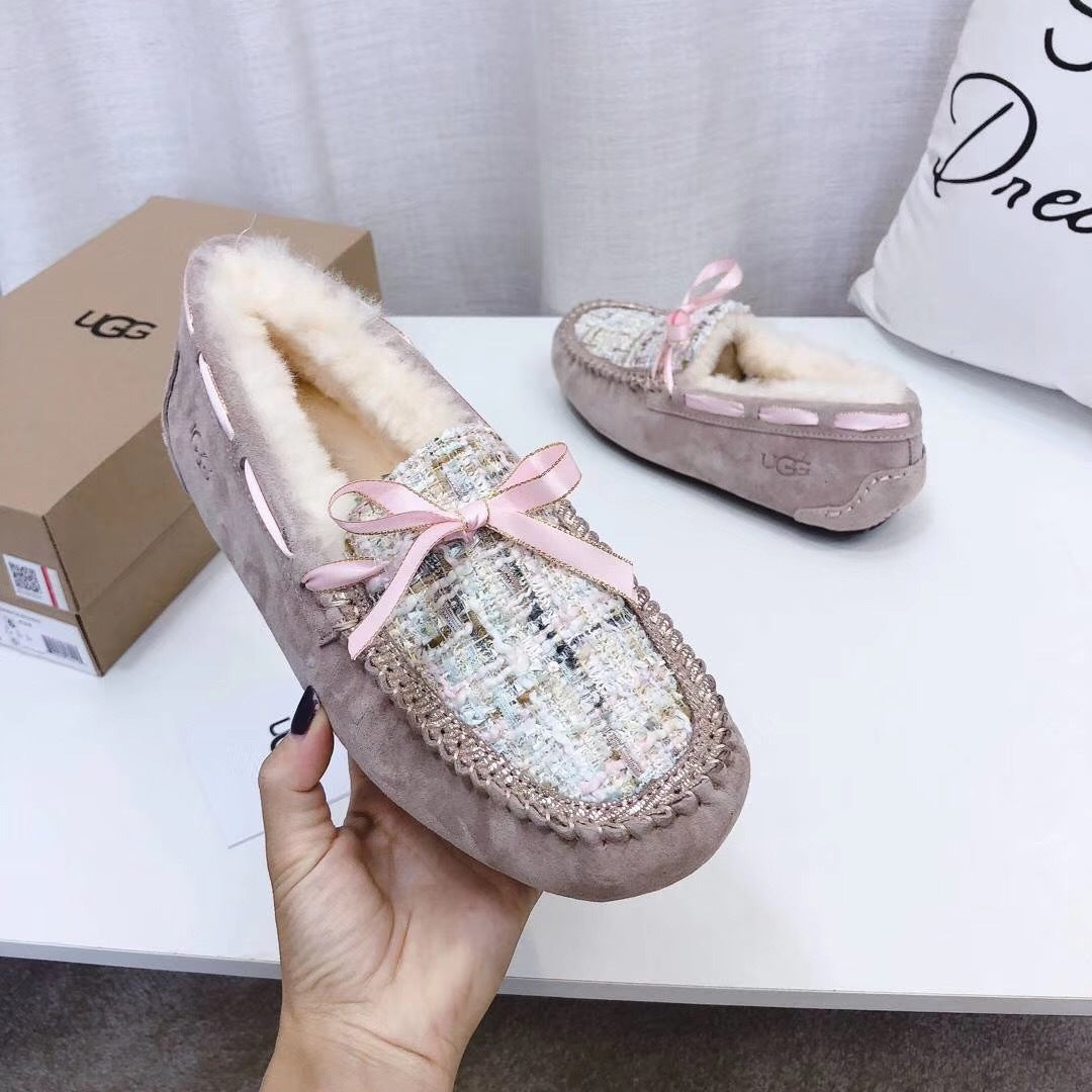 Dusk Pink Elegant Driving-Style Loafers | 5623
