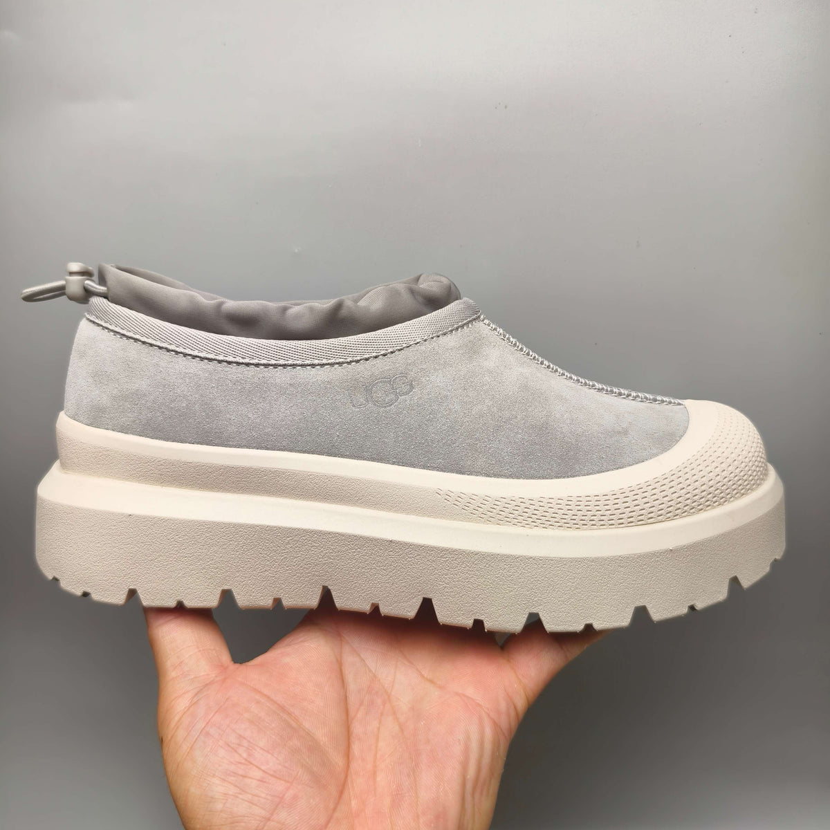 Light Grey Slip-On Casual Shoes | 4096