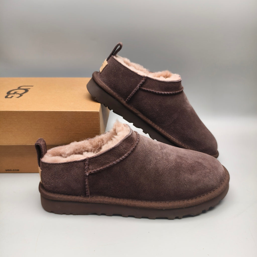 Chocolate Brown Women's Classic Slip-On Shoes | 3891