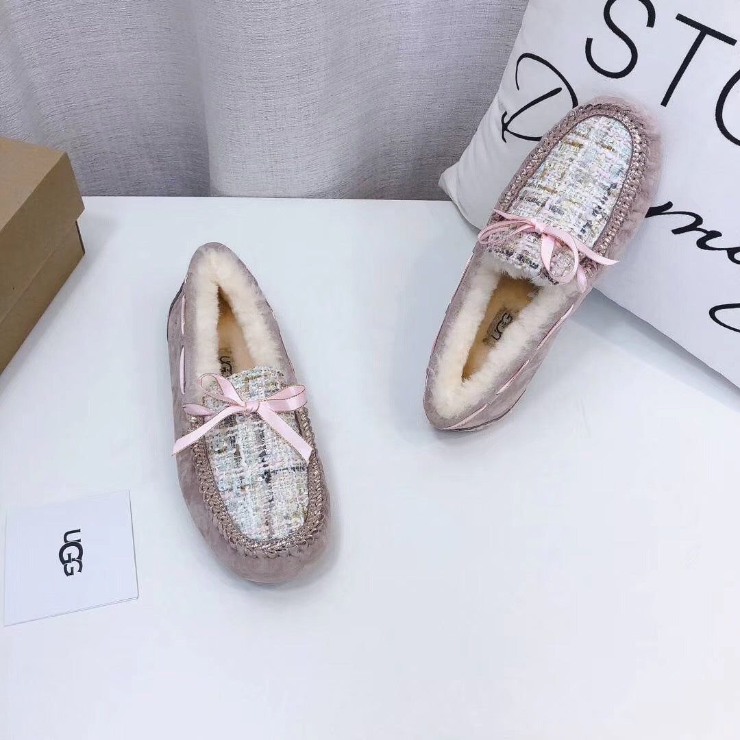 Dusk Pink Elegant Driving-Style Loafers | 5623