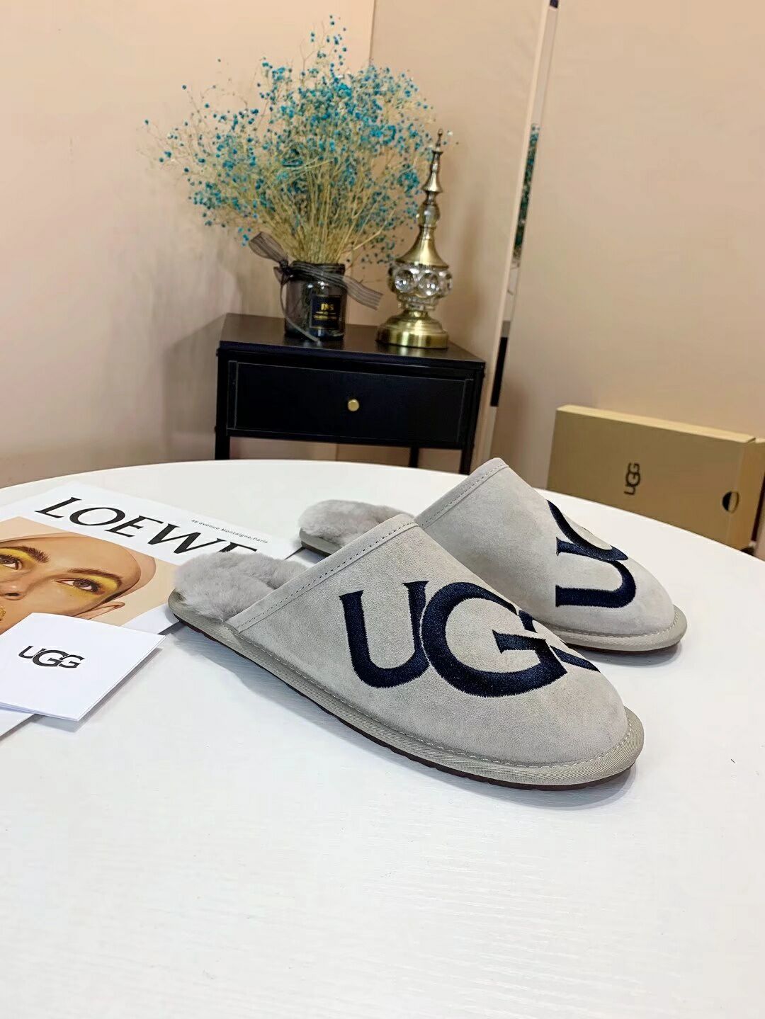 Grey Big G Indoor Slippers | 2593