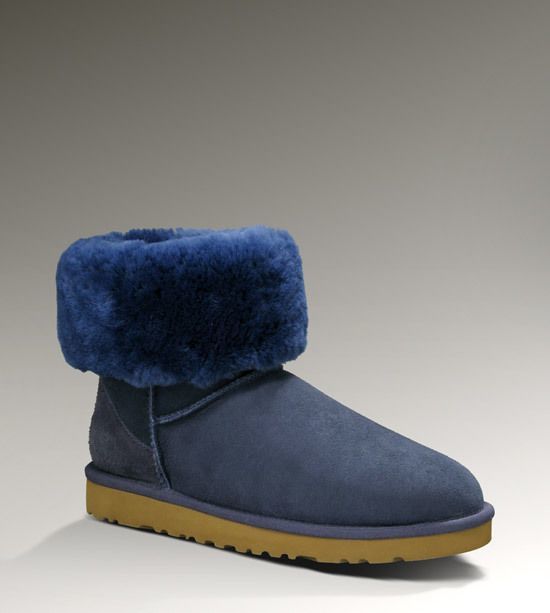 Navy Blue Stain-Resistant Classic Short Boots | 6223