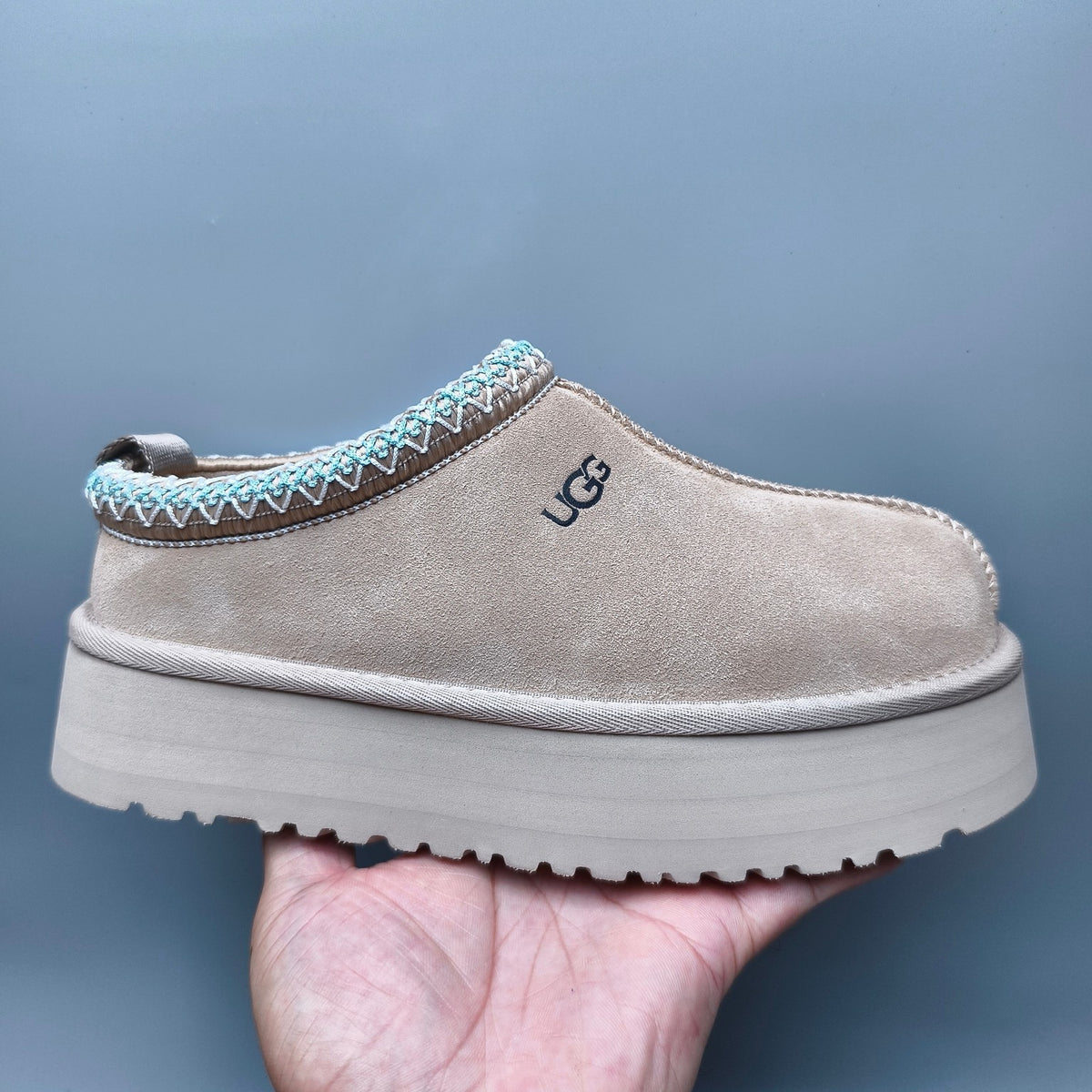 Beige Folk-Inspired Platform Casual Shoes | 2553 / 2130