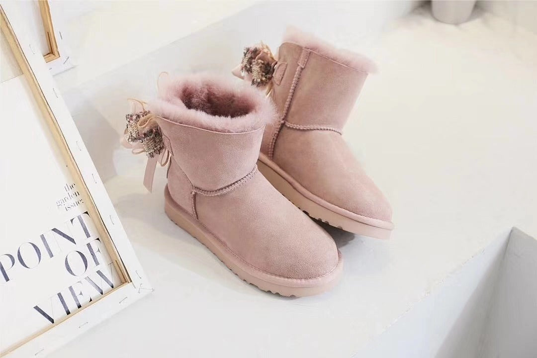 Dusk Pink Three-Way Winter Boots | 6503