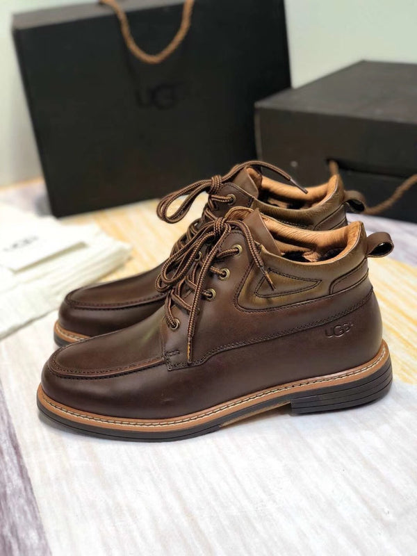 Classic Chocolate Brown Leather Shoes | 0726-1