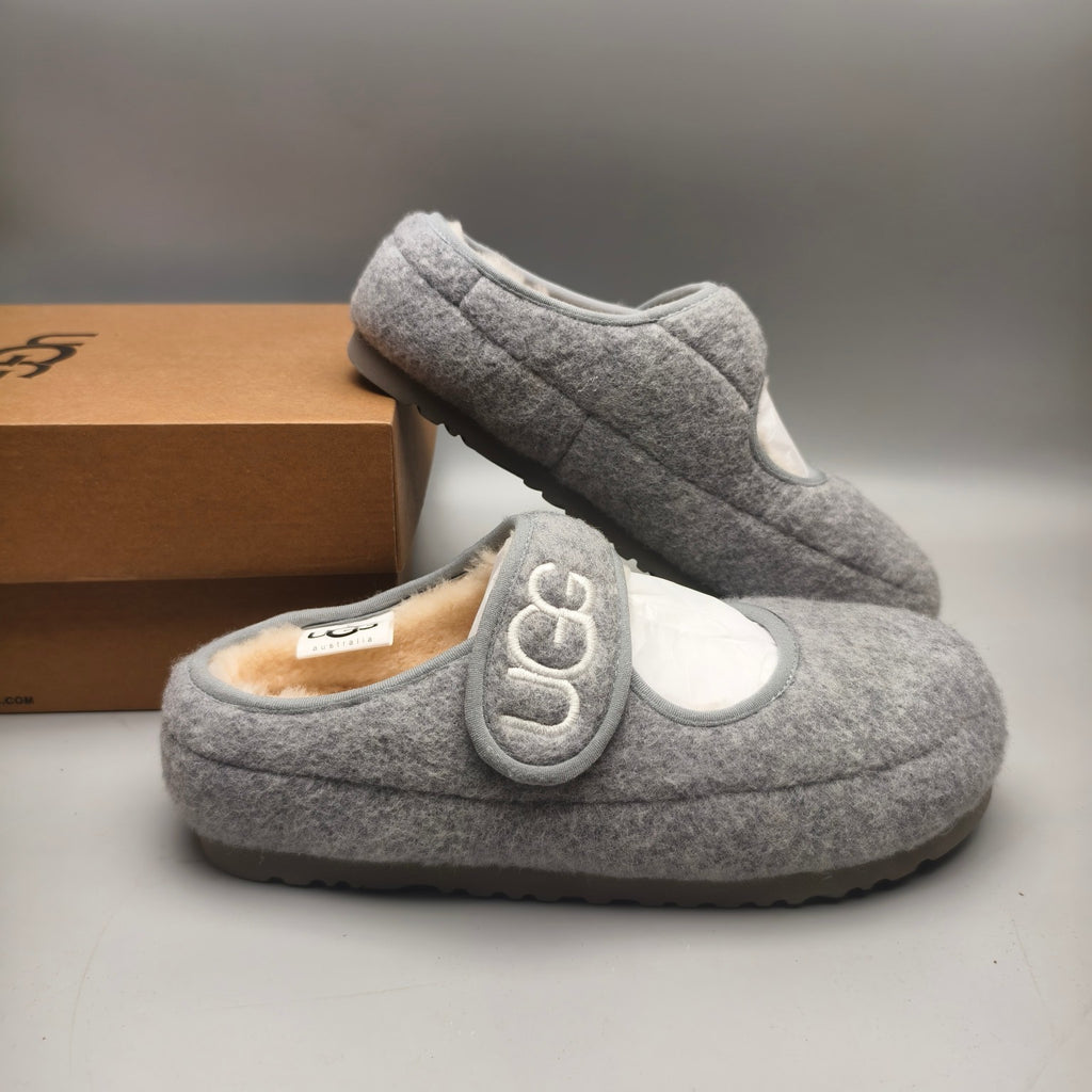 Grey Ultra-Light Mary Jane Casual Shoes | 5097