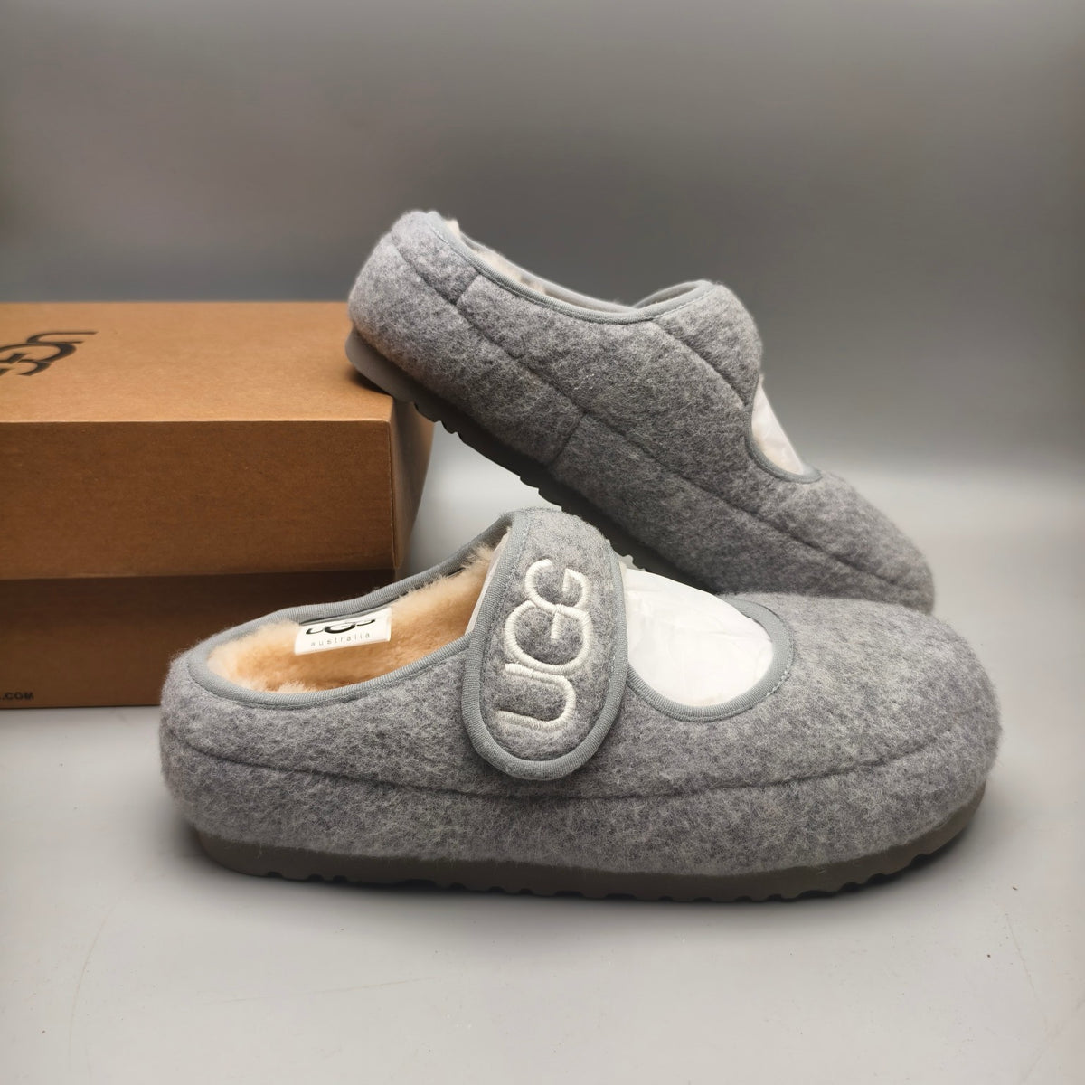 Grey Ultra-Light Mary Jane Casual Shoes | 5097