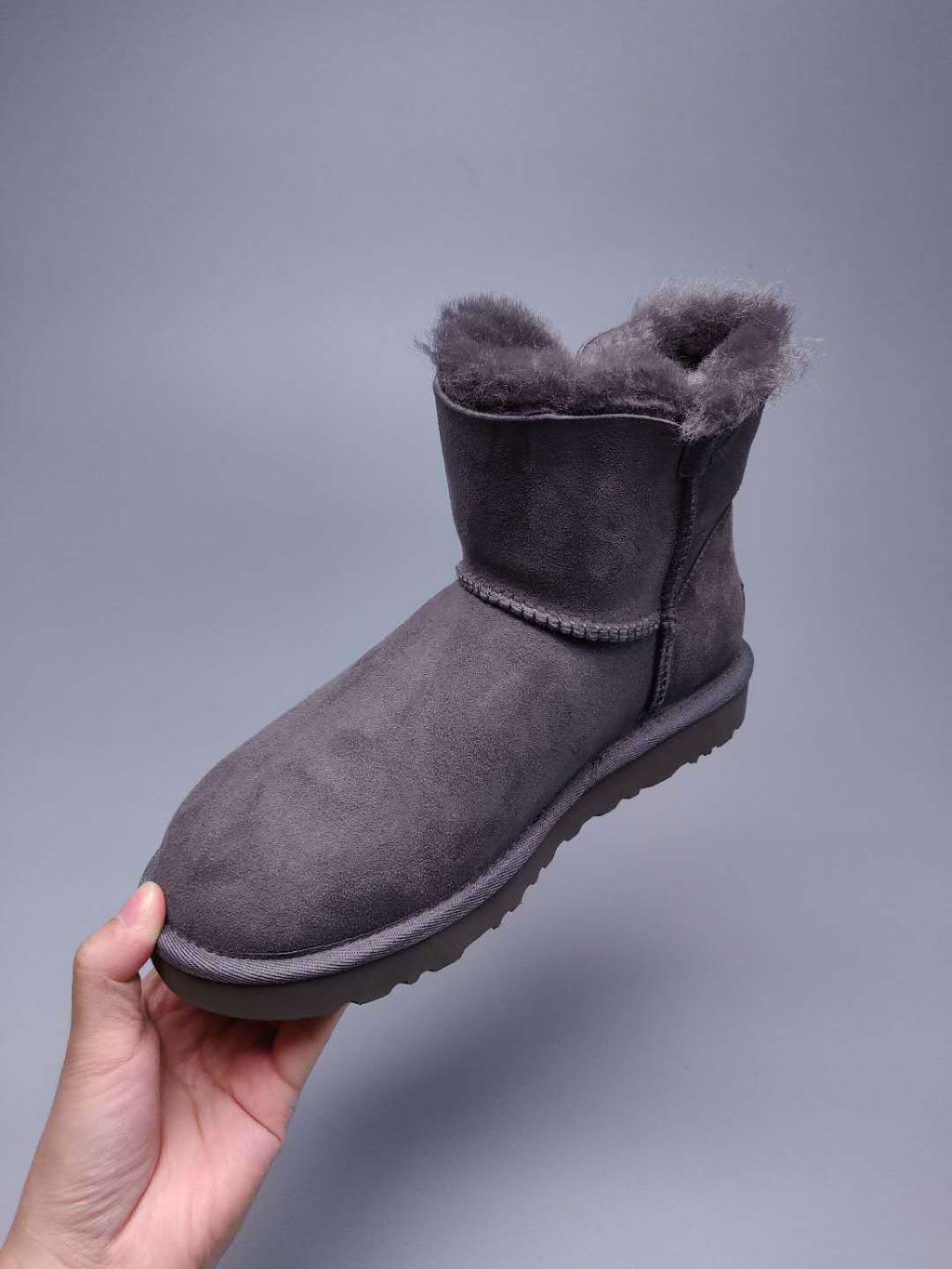 Grey Side-Zip Ankle Boots | 2481